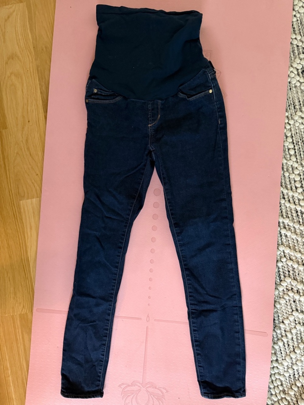 Articles Of Society Dark Blue Maternity Jeggings with Overband
